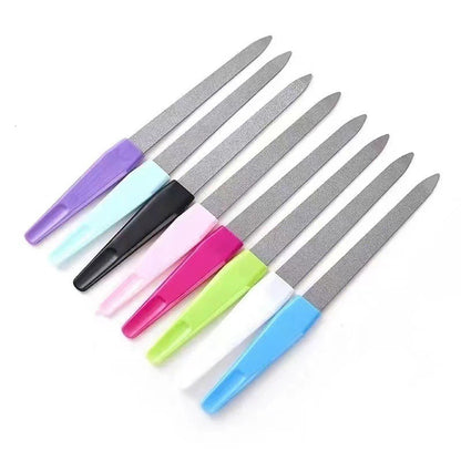 Plastic Handle Manicure Double-sided Nail File