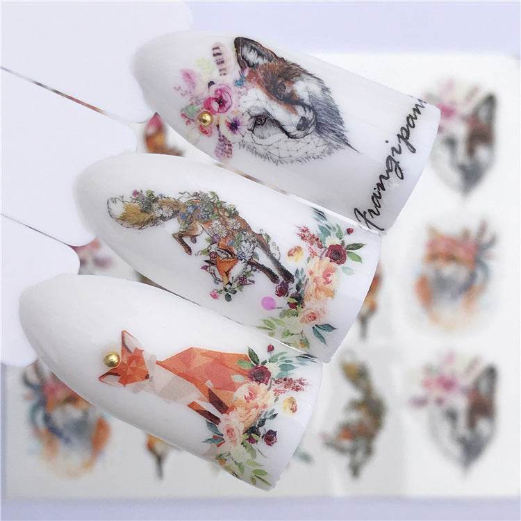 Nail Art Sticker Beautiful Cute Cat Elk Christmas