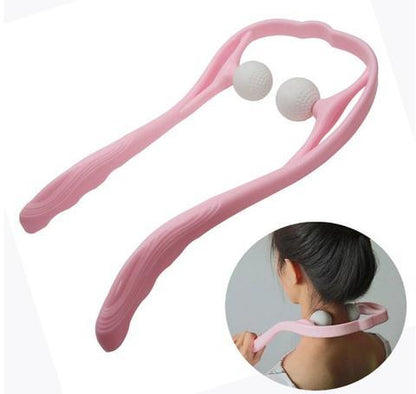 Plastic Pressure Point Therapy Neck Massageador Massagem Relieve Hand Roller Neck Massager For Neck Shoulder Trigger Point