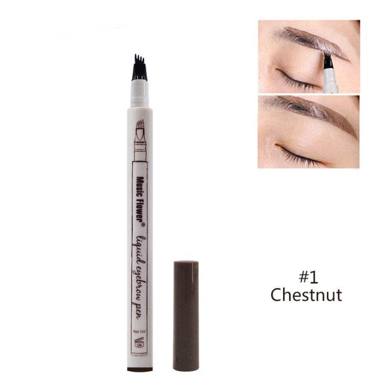 Waterproof Natural Eyebrow Pen Four-claw Eye Brow Tint Fork Tip Eyebrow Tattoo Pencil