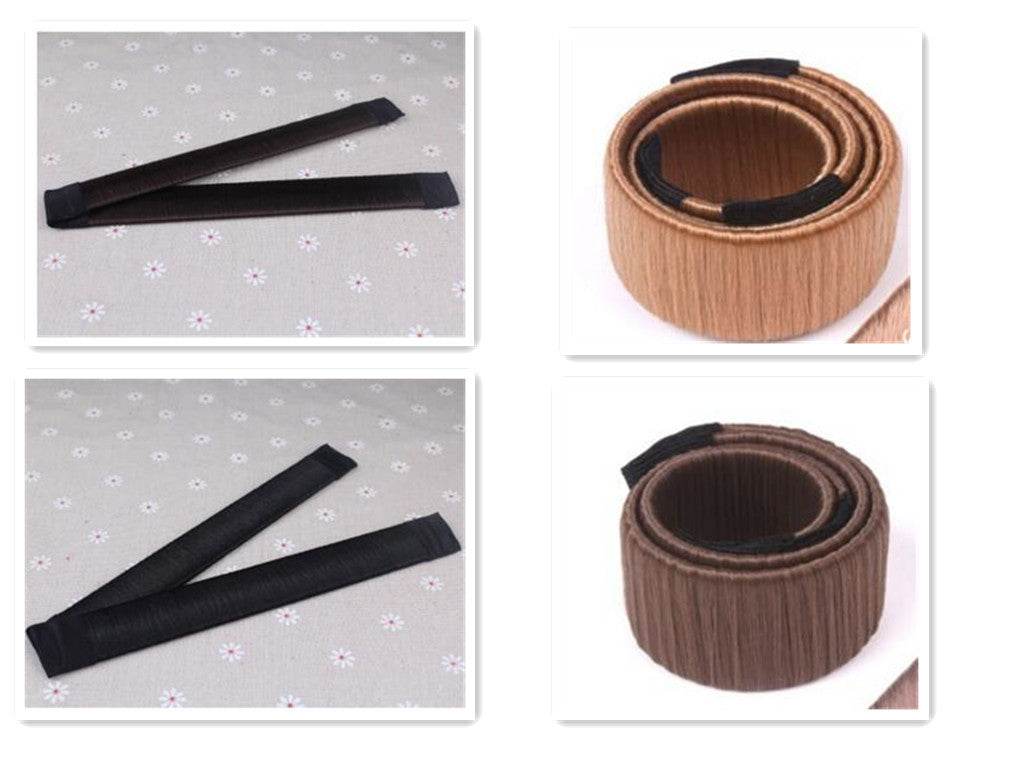 Magic French Twist Magic Hair Bun Maker Hair Tie Elastic - Flexta Glow