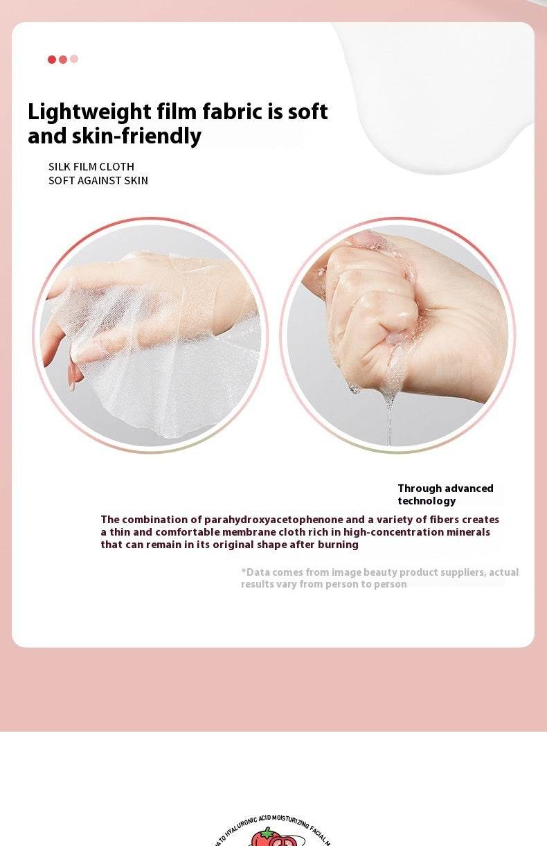 Moisturizing And Nourishing Brightening Skin Rejuvenation Breathable Tomato Hyaluronic Acid Moisturizing Mask