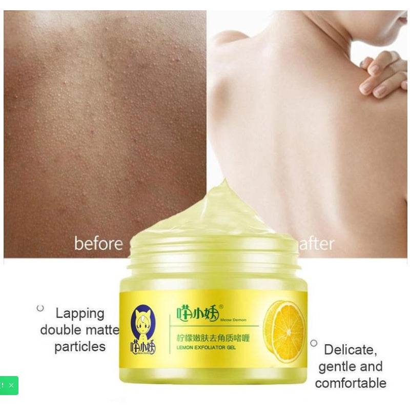 Lemon Cutin Gel Dead Skin Cleaning Pore Facial General Scrub - Flexta Glow