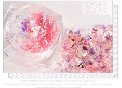 Nail Stickers 5g Bottles Of Japanese Shell Paper Fingers