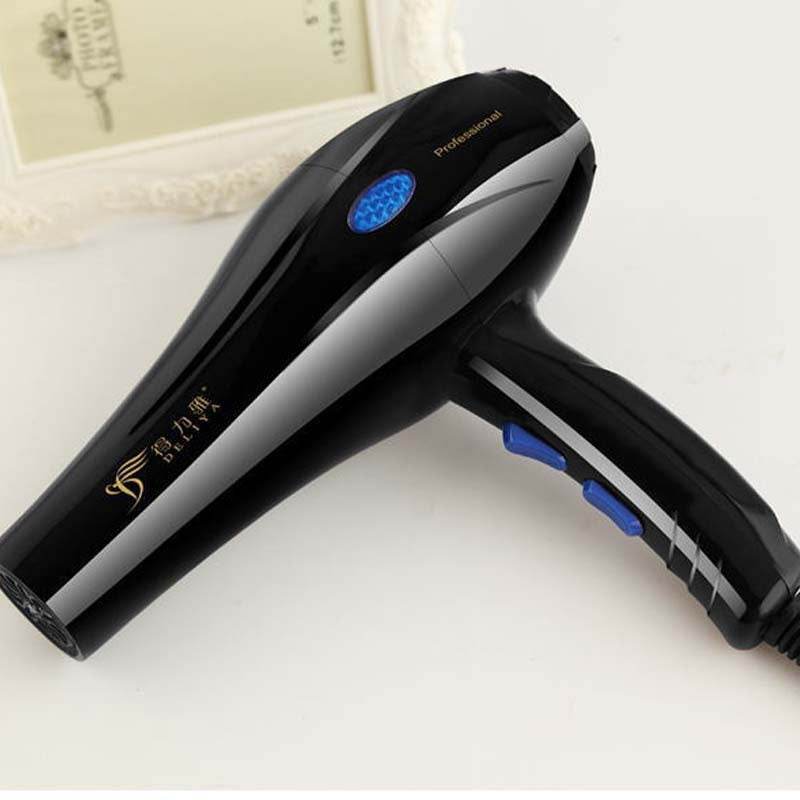 Home Hairdressing High-Power Blue Light Negative Ion Hair Dryer - Flexta Glow