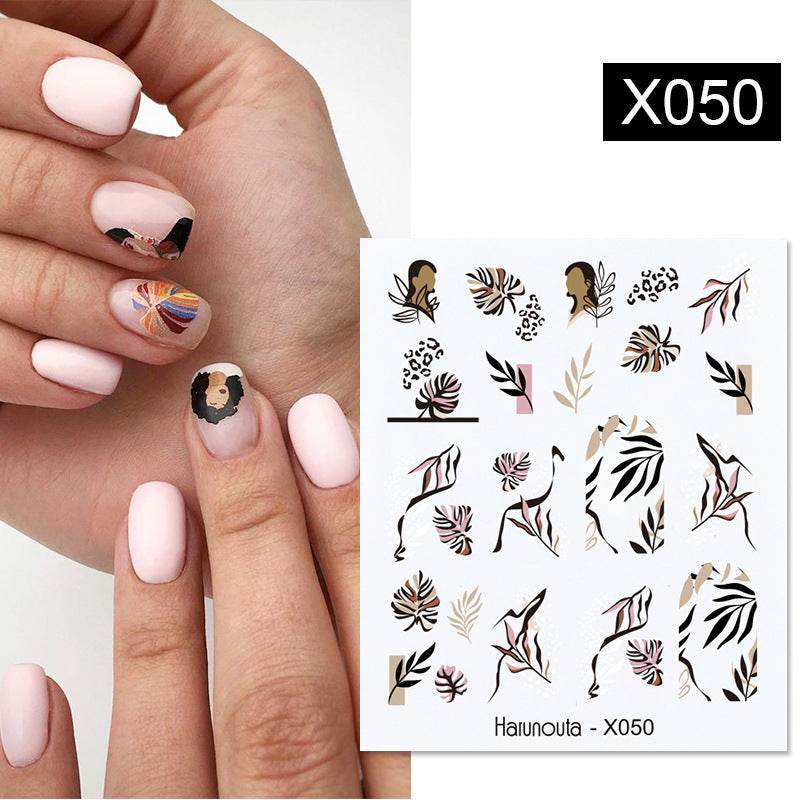 Flower Nail Sticker Transfer DIY Small Watermark Decal - Flexta Glow