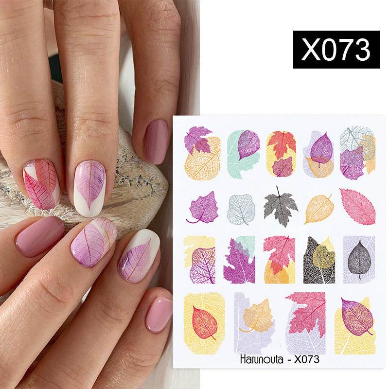 Flower Nail Sticker Transfer DIY Small Watermark Decal - Flexta Glow