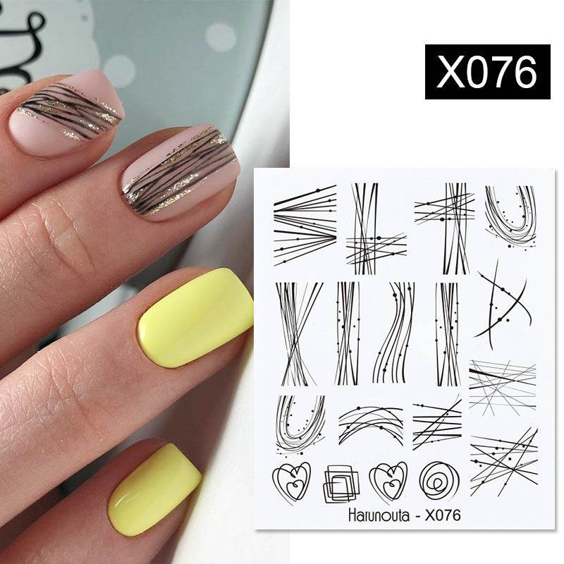 Flower Nail Sticker Transfer DIY Small Watermark Decal - Flexta Glow