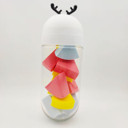 Cute Antler Bottled Flat Air Cushion Becomes Big Beauty Egg In Water