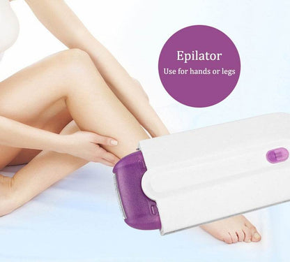 Induction Type Lady Hair Removal Device Epilator Laser Hair Removal Shaver - Flexta Glow