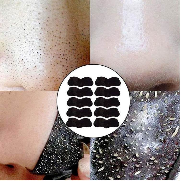 Bamboo Charcoal Blackhead Remover Mask Blackhead Spots Acne Treatment Mask Nose Sticker Cleaner Nose Pore Deep Clean Strip