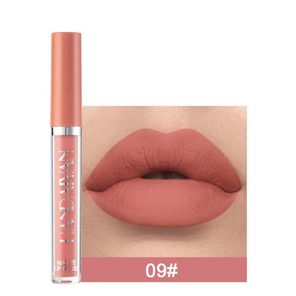 Matte Non-stick Cup Lip Gloss, Non-fading Matte Liquid Lipstick - Flexta Glow