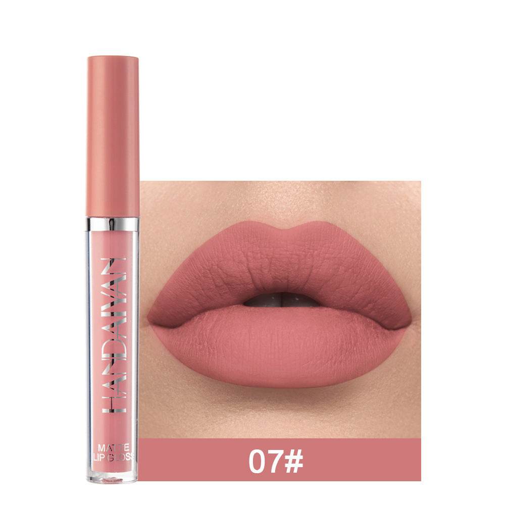 Matte Non-stick Cup Lip Gloss, Non-fading Matte Liquid Lipstick - Flexta Glow