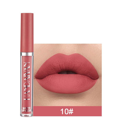 Matte Non-stick Cup Lip Gloss, Non-fading Matte Liquid Lipstick - Flexta Glow