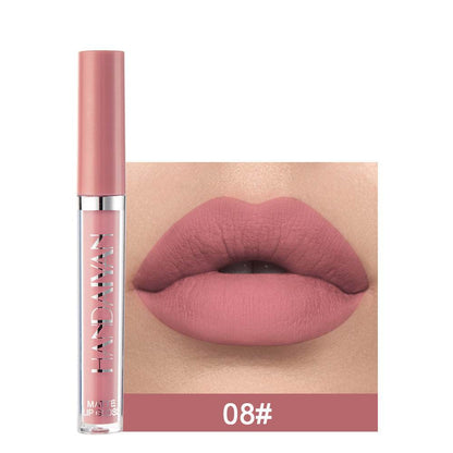 Matte Non-stick Cup Lip Gloss, Non-fading Matte Liquid Lipstick - Flexta Glow