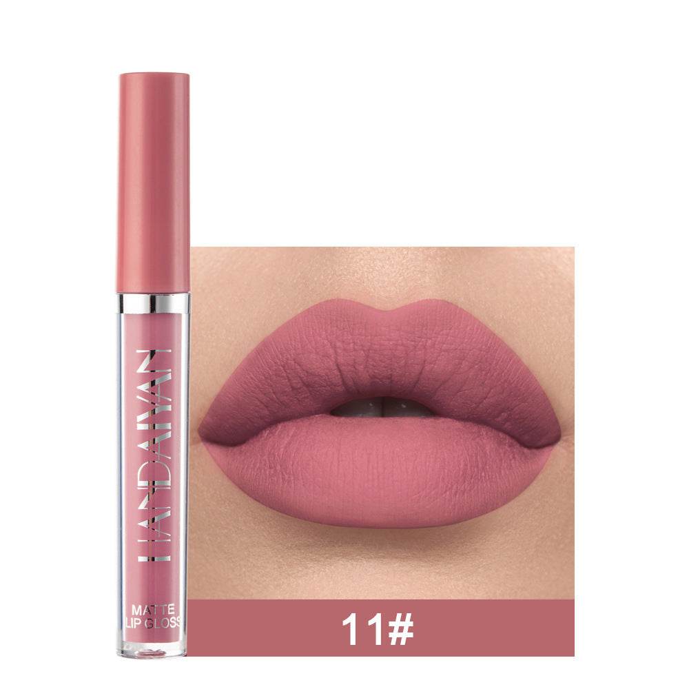 Matte Non-stick Cup Lip Gloss, Non-fading Matte Liquid Lipstick - Flexta Glow