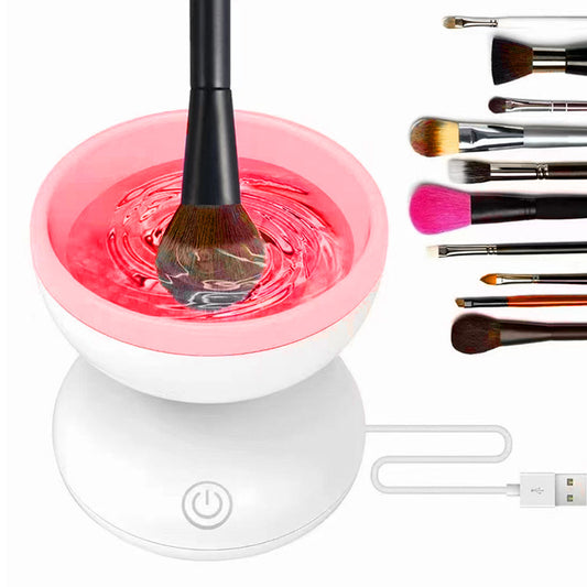 Portable USB Makeup Brush Cleaner Machine Electric Cosmetic Brush Cleaning Washing Tools Automatic Clean Makeup Brushes