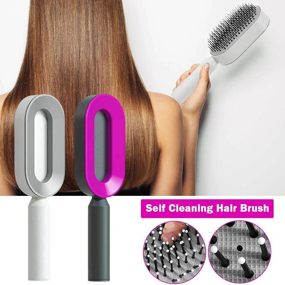 Women Fashion 3D Hair Growth Comb Hairbrush Self-Cleaning Hair Brush  Self Cleaning Hair Brush For Women Massage Scalp Promote Blood Circulation Anti Hair Loss