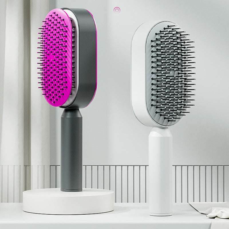 Women Fashion 3D Hair Growth Comb Hairbrush Self-Cleaning Hair Brush  Self Cleaning Hair Brush For Women Massage Scalp Promote Blood Circulation Anti Hair Loss