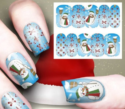 New Christmas Nail Art Watermark Ornament Sticker