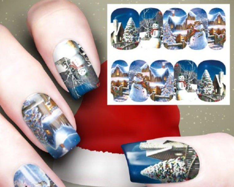 New Christmas Nail Art Watermark Ornament Sticker