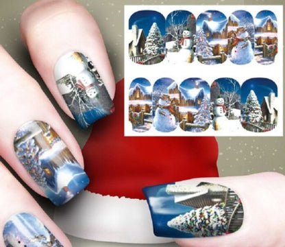 New Christmas Nail Art Watermark Ornament Sticker