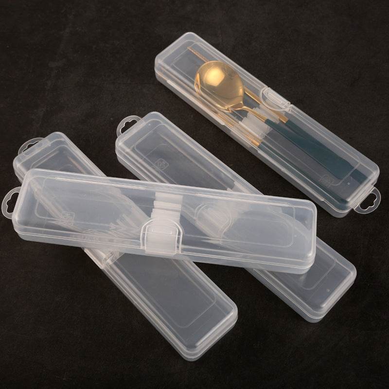 Transparent Portable Stationery Pencil Storage Box For Household Items