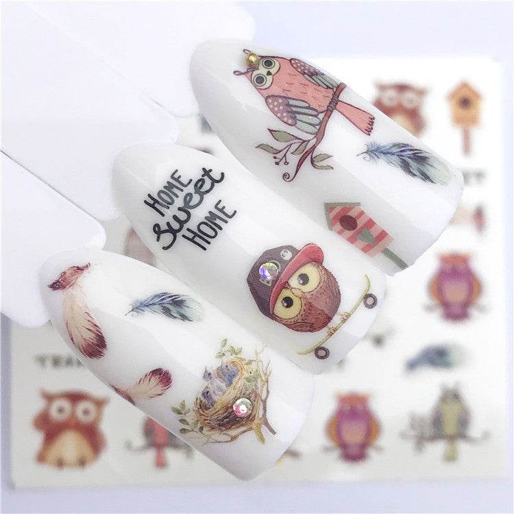 Animal and plant nail stickers