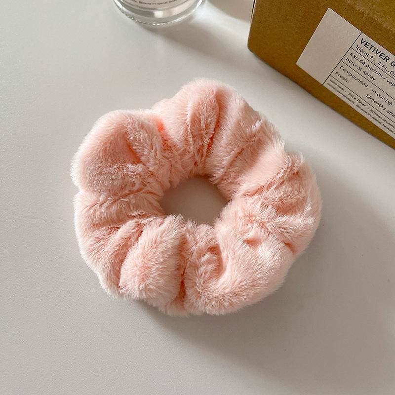 Cute Plush Large Intestine Hair Ring