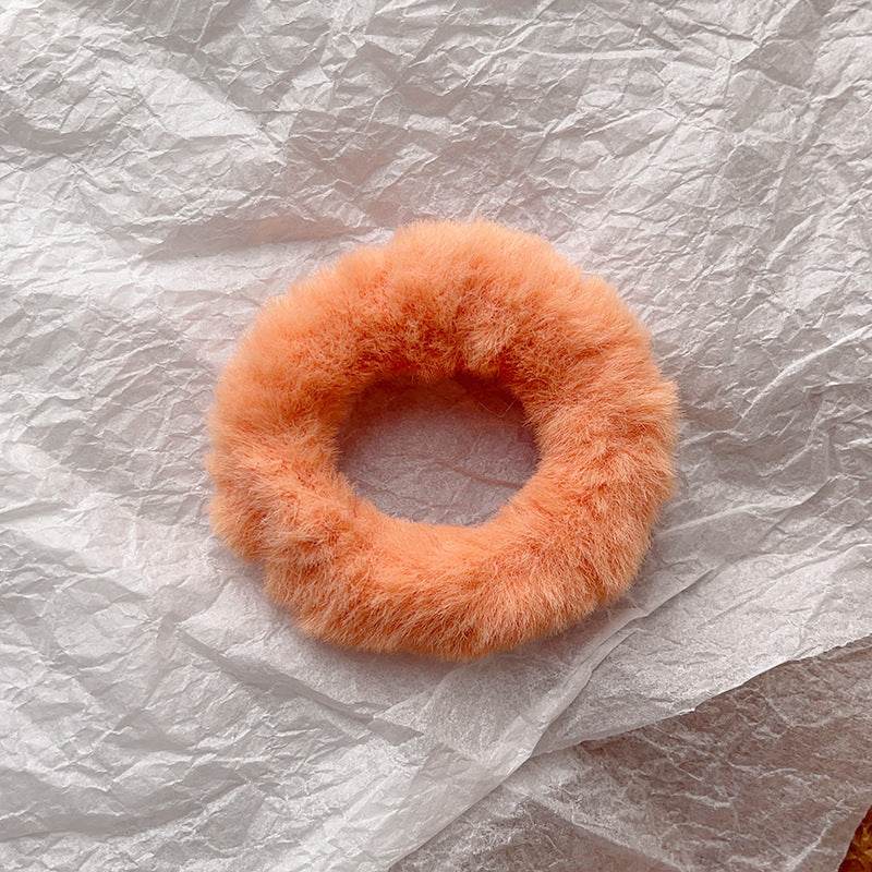 Cute Plush Large Intestine Hair Ring