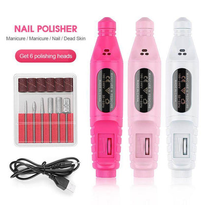 Electric Nail Polish Machine Pen Nail Art Tool - Flexta Glow