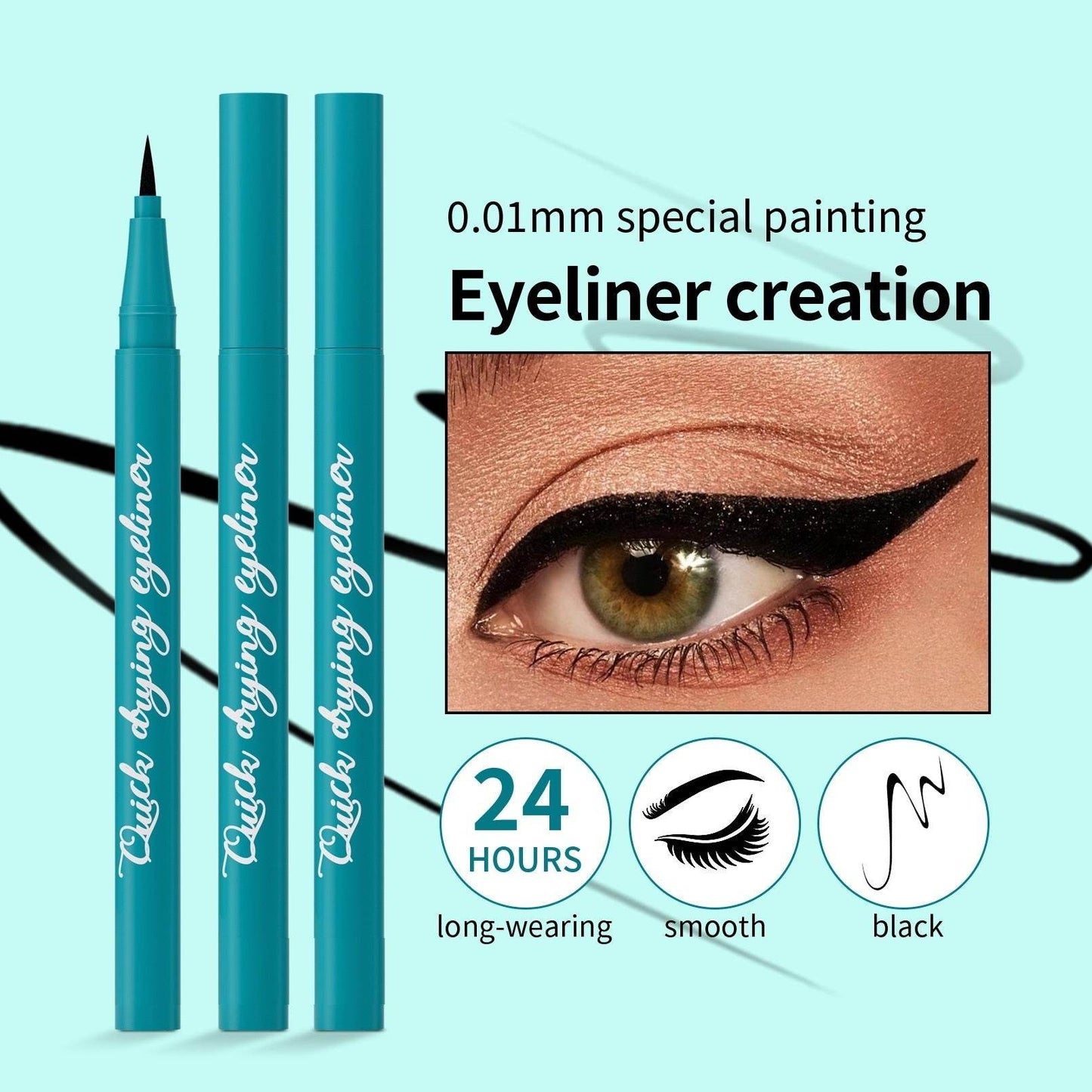 Waterproof And Oil-proof Not Smudge Liquid Eyeliner