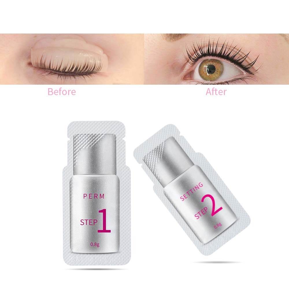 ICONSIGN 10 Pairs Pouch Eyelash Perm Lotion Lashes Lift Quick Perming 5 To 8 Minutes Beauty Makeup Tools - Flexta Glow