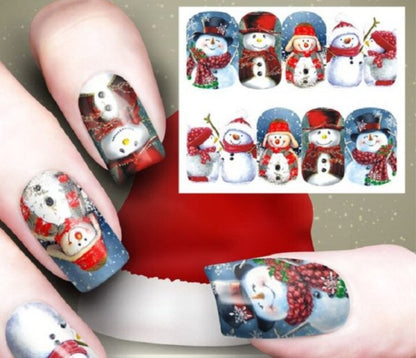 New Christmas Nail Art Watermark Ornament Sticker