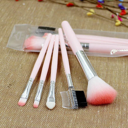 5 Makeup Brushes Eyebrow Lip Mascara Brush Suit