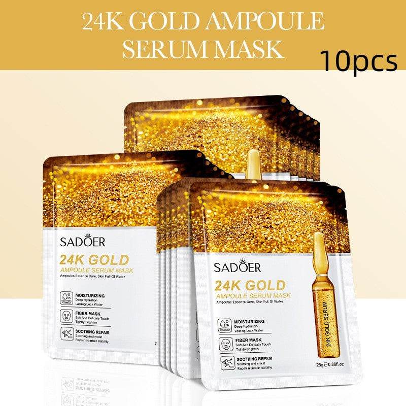 Gold Ampoule Mask Hydrating And Brightening Delicate - Flexta Glow