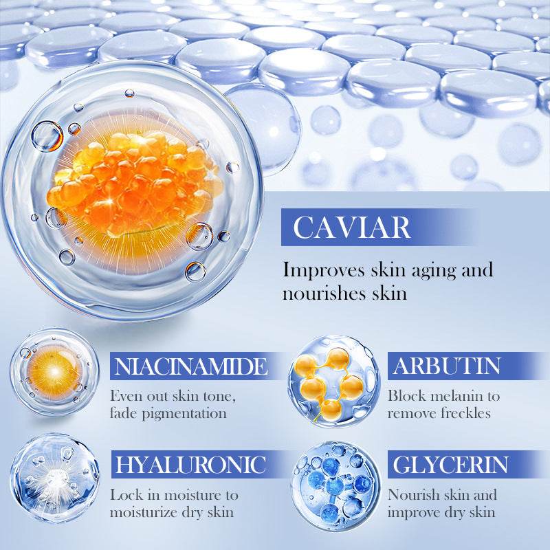 Hyaluronic Acid Moisturizing Caviar Anti-Wrinkle Repair Mask 25g - Flexta Glow