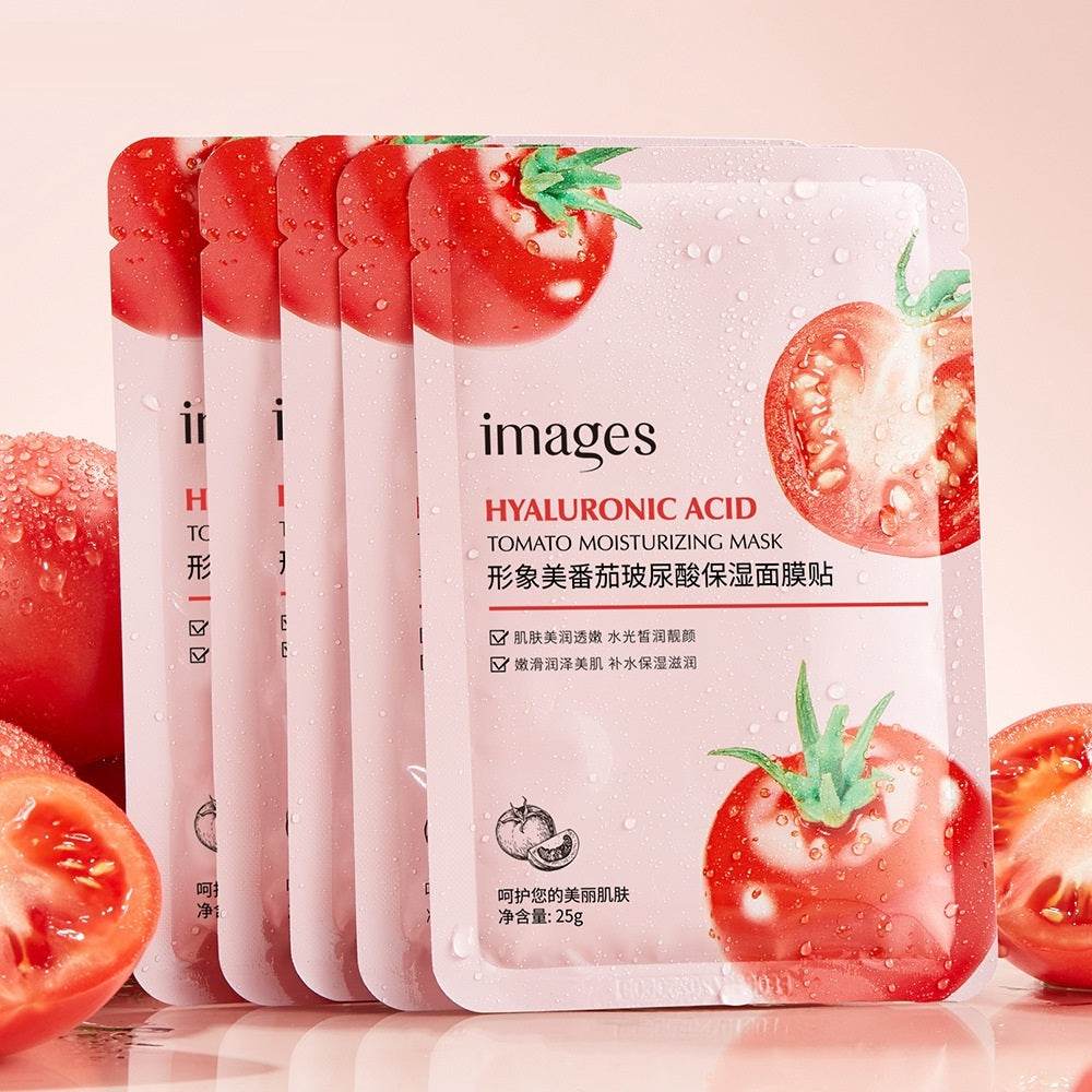 Moisturizing And Nourishing Brightening Skin Rejuvenation Breathable Tomato Hyaluronic Acid Moisturizing Mask