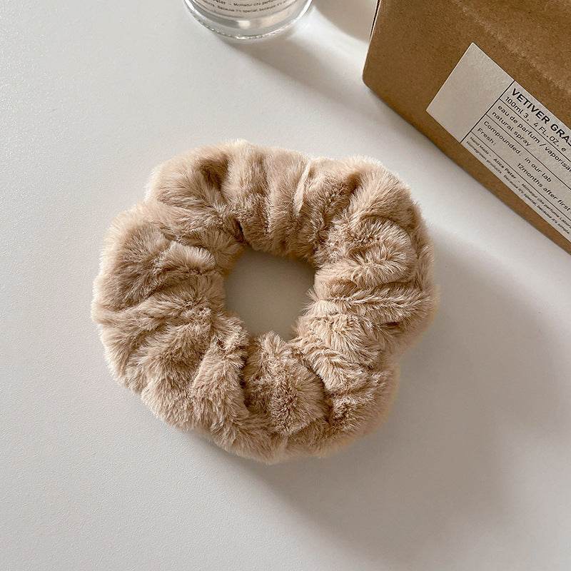 Cute Plush Large Intestine Hair Ring