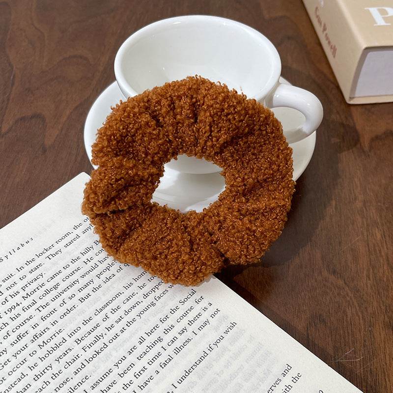 Cute Plush Large Intestine Hair Ring