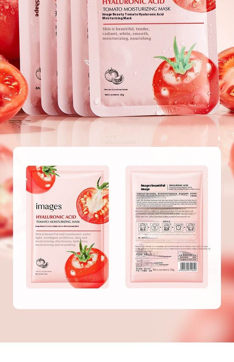 Moisturizing And Nourishing Brightening Skin Rejuvenation Breathable Tomato Hyaluronic Acid Moisturizing Mask