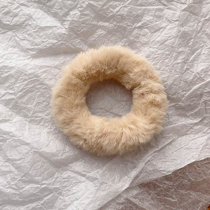 Cute Plush Large Intestine Hair Ring