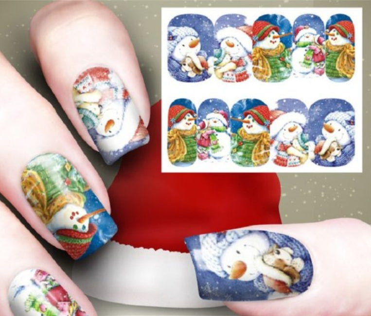 New Christmas Nail Art Watermark Ornament Sticker