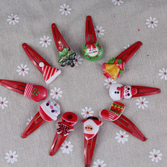 New Christmas Cartoon Children's Hairpin Hair Accessories Small Jewelry