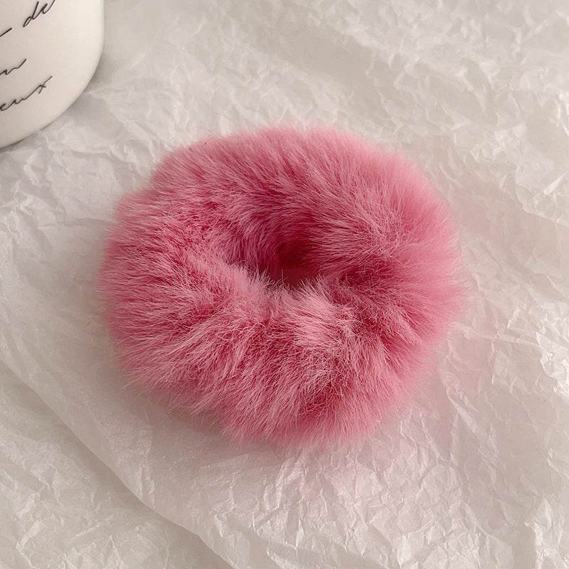 Cute Plush Large Intestine Hair Ring