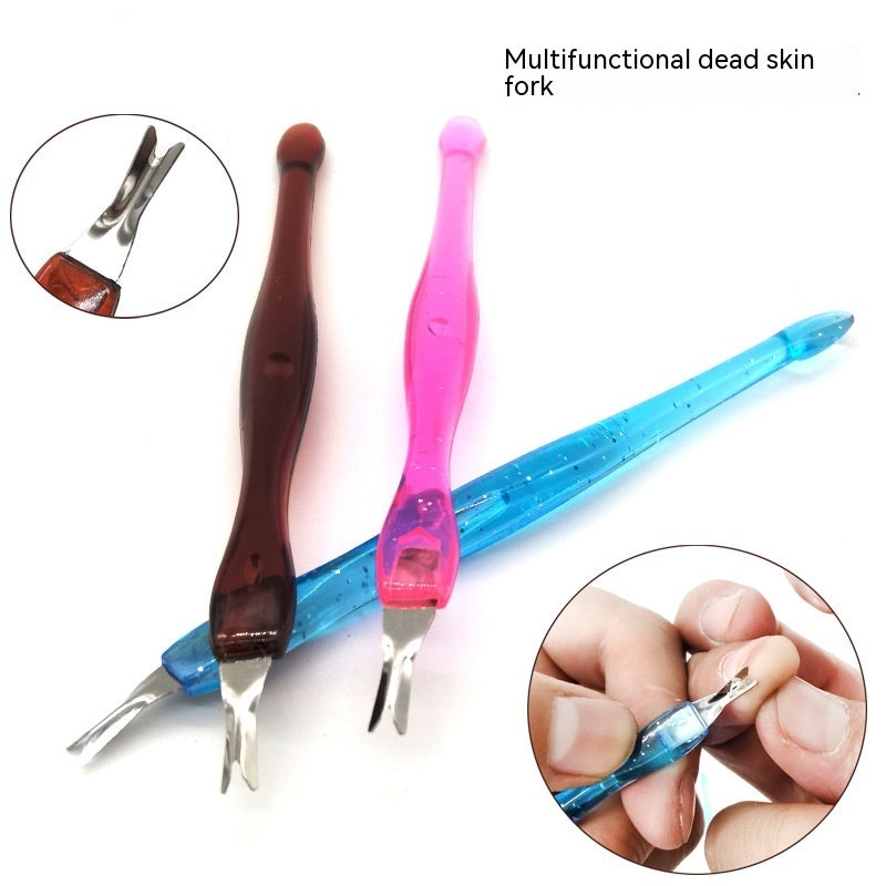 Nail Art Push Repair V-shaped Edge Cutin Dead Skin Knife