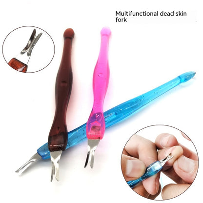 Nail Art Push Repair V-shaped Edge Cutin Dead Skin Knife