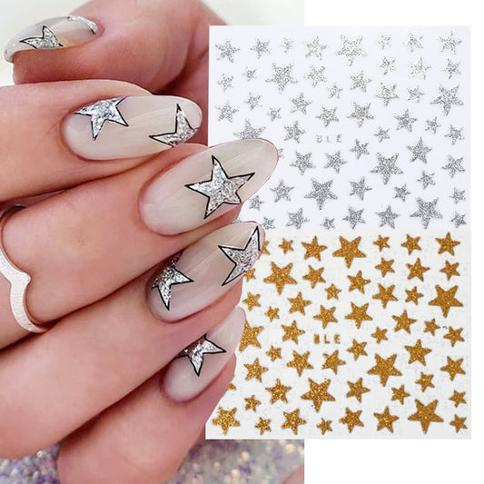 Nail Sticker I Laser Glitter XINGX Adhesive Backing Stickers