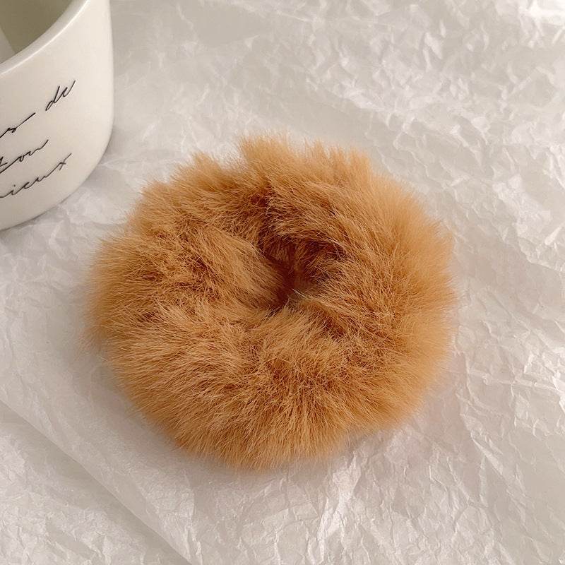 Cute Plush Large Intestine Hair Ring