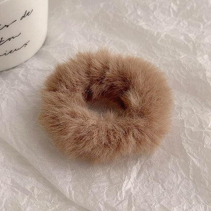 Cute Plush Large Intestine Hair Ring